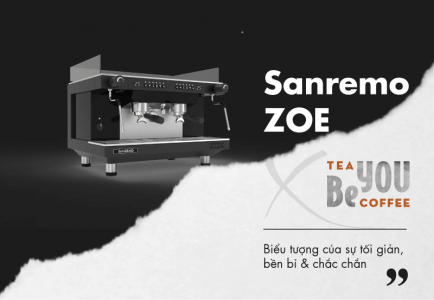 SANREMO ZOE PHIÊN BẢN “ĐEN HUYỀN BÍ” tại BEYOU Tea Coffee